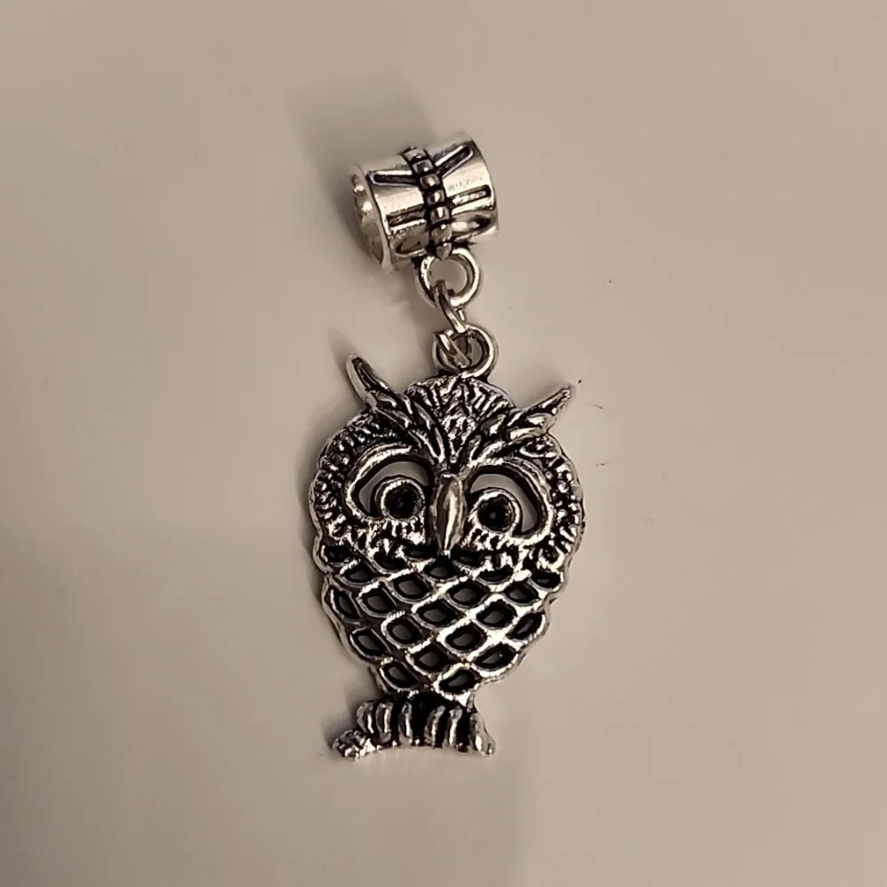 OWL 10  Charm for European Style Bracelets Fits Pandora Systems